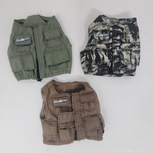 Vintage GIJoe Vest For 12 inches Action Figure Rare Army Ranger Lot of 3 Clothes